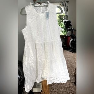 White Loft eyelet dress